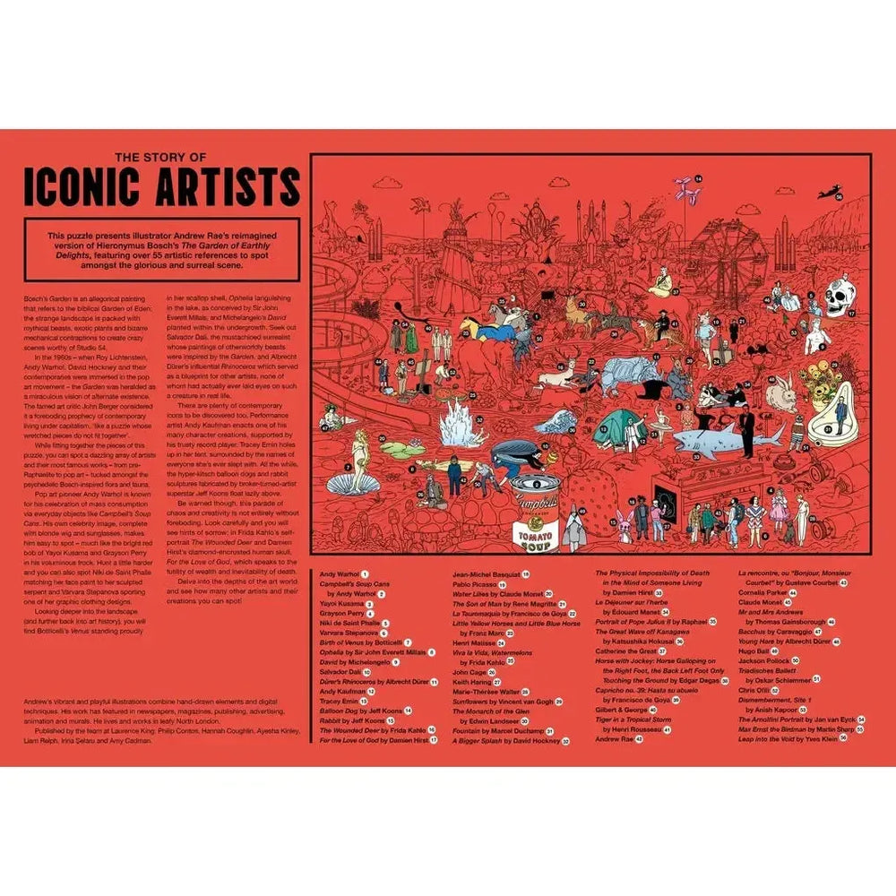 The Story of Iconic Artists 500 Piece Jigsaw Puzzle Laurence King