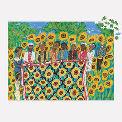 The Sunflower Quilting Bee at Ares 1000 Piece Jigsaw Puzzle Galison (ONLINE ORDER ONLY)