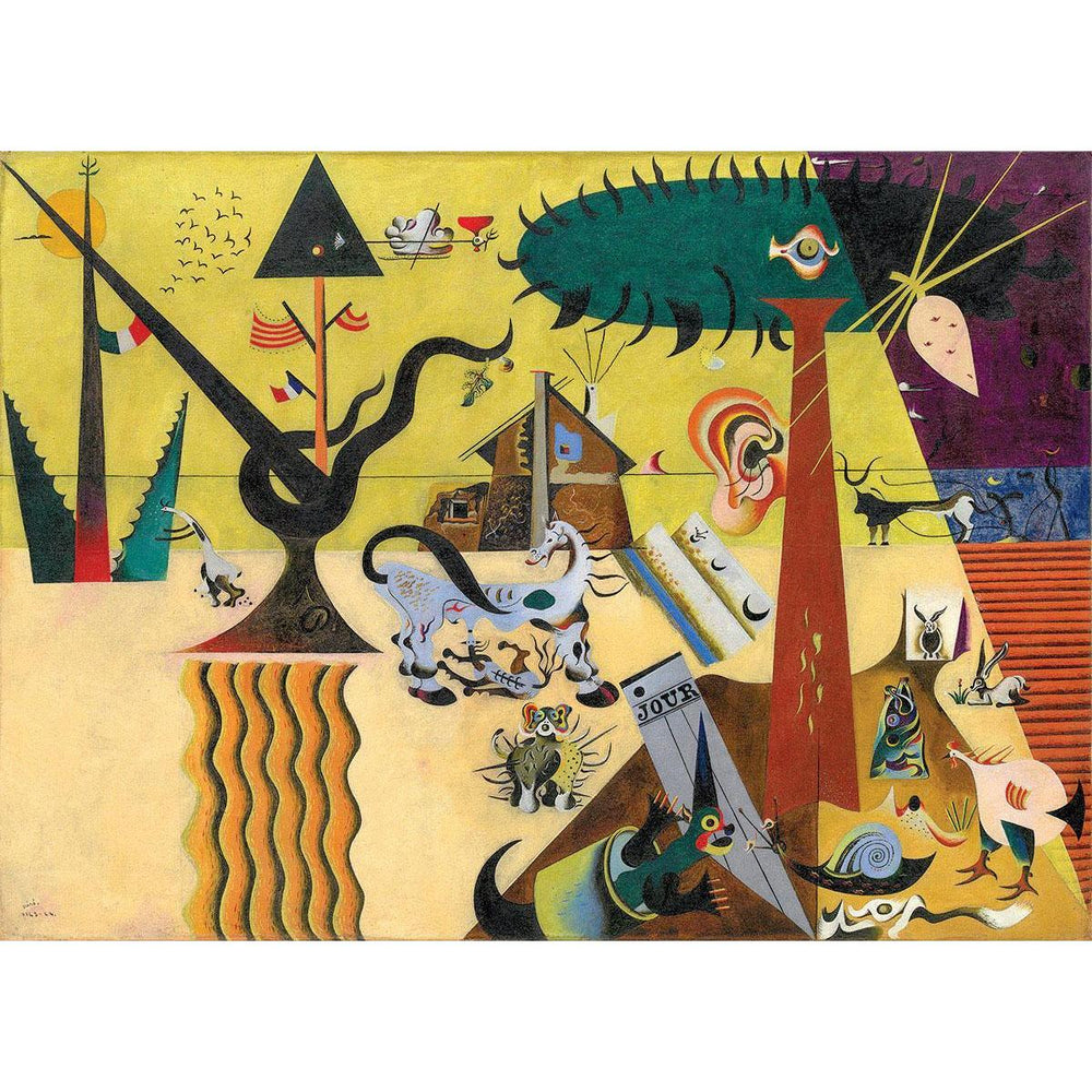 The Tilled Fields by Joan Miró 1000 Piece Jigsaw Puzzle Eurographics