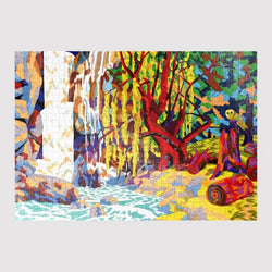 The Waterfall By Simon Roussin 1000 Piece LE Jigsaw Puzzle Sulo (ONLINE ORDER ONLY)