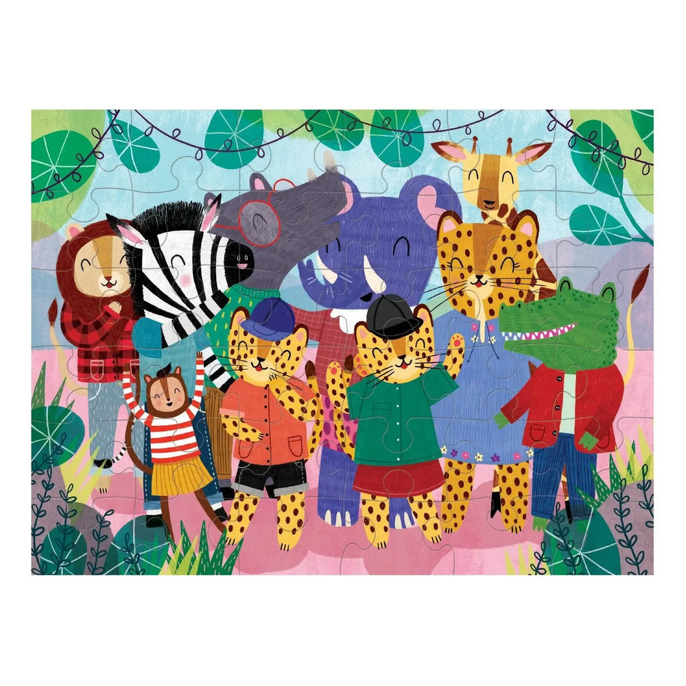 The Wild Bunch 36 Piece Mini Jigsaw Puzzle Mudpuppy
