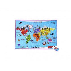 The World 100 Piece Jigsaw Puzzle in Sphere Tin Purple Cow (ONLINE ORDER ONLY)