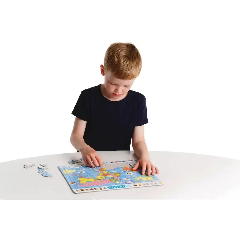 The World Map 107 Piece Tray Jigsaw Puzzle Larsen