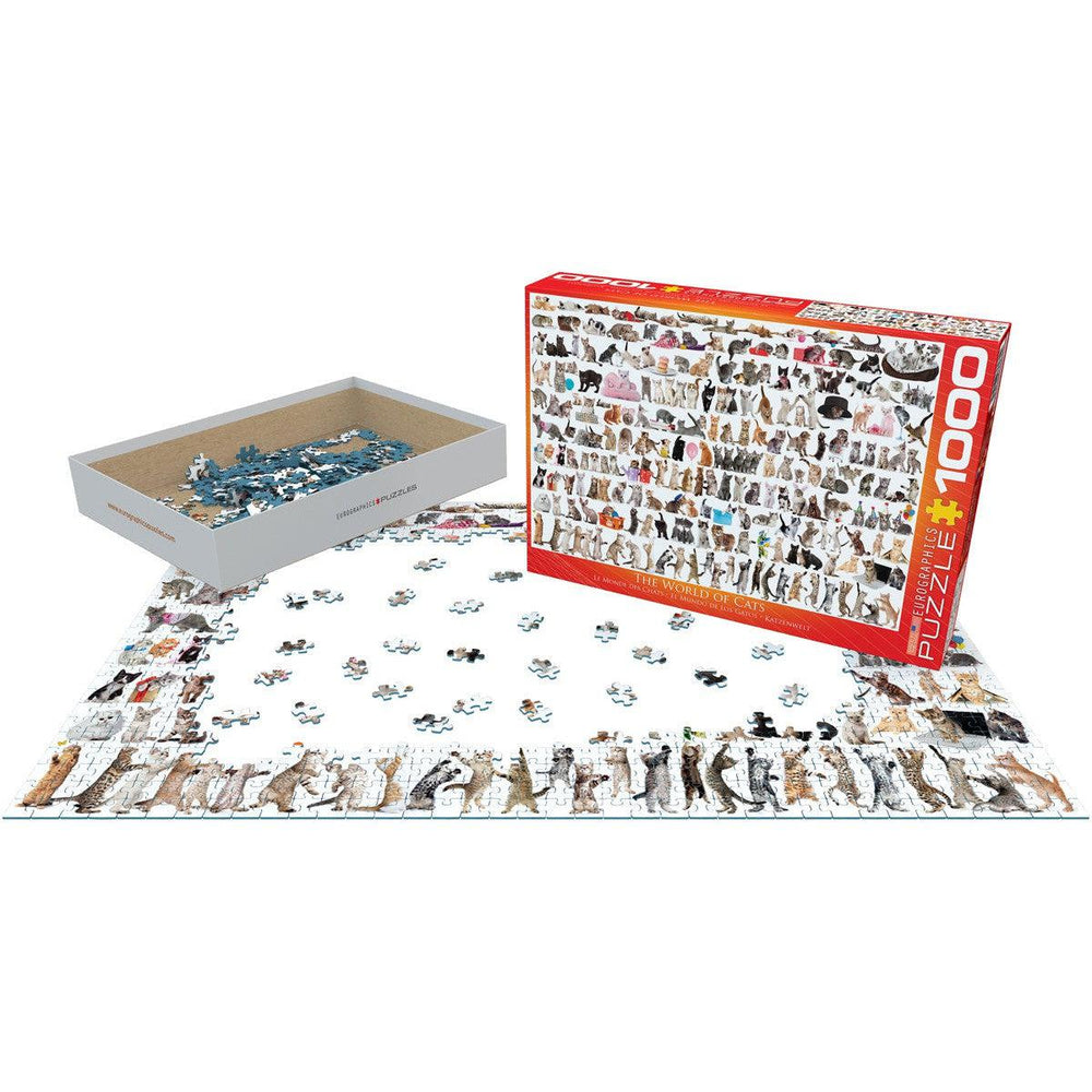 The World of Cats 1000 Piece Jigsaw Puzzle Eurographics (ONLINE ORDER ONLY)