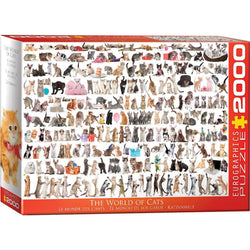 The World of Cats 2000 Piece Jigsaw Puzzle Eurographics (ONLINE ORDER ONLY)