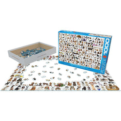 The World of Dogs 1000 Piece Jigsaw Puzzle Eurographics (ONLINE ORDER ONLY)