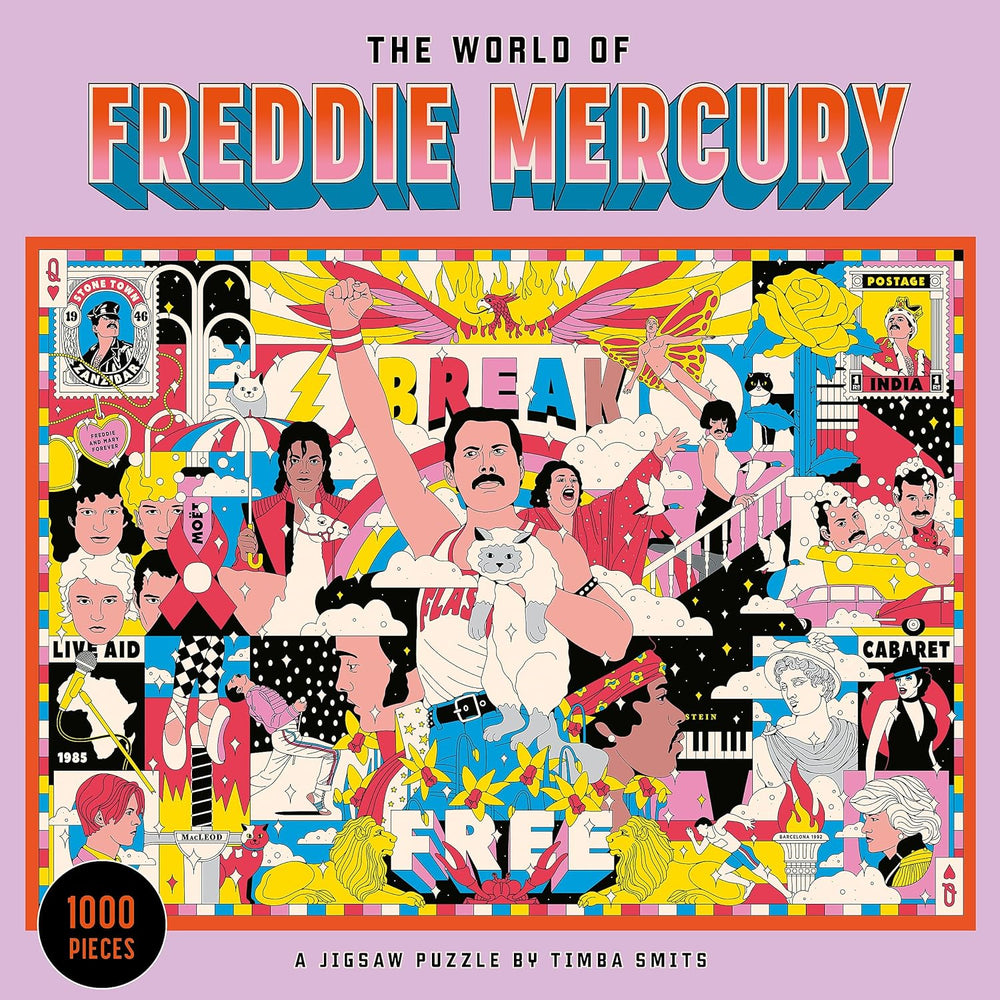 The World of Freddie Mercury 1000 Piece Jigsaw Puzzle Laurence King (ONLINE ORDER ONLY)