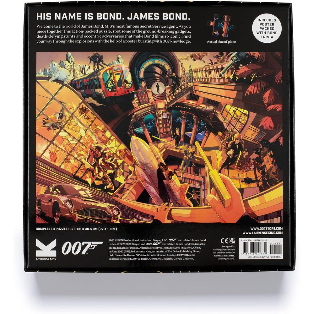 The World of James Bond 1000 Piece Jigsaw Puzzle Laurence King (ONLINE ORDER ONLY)
