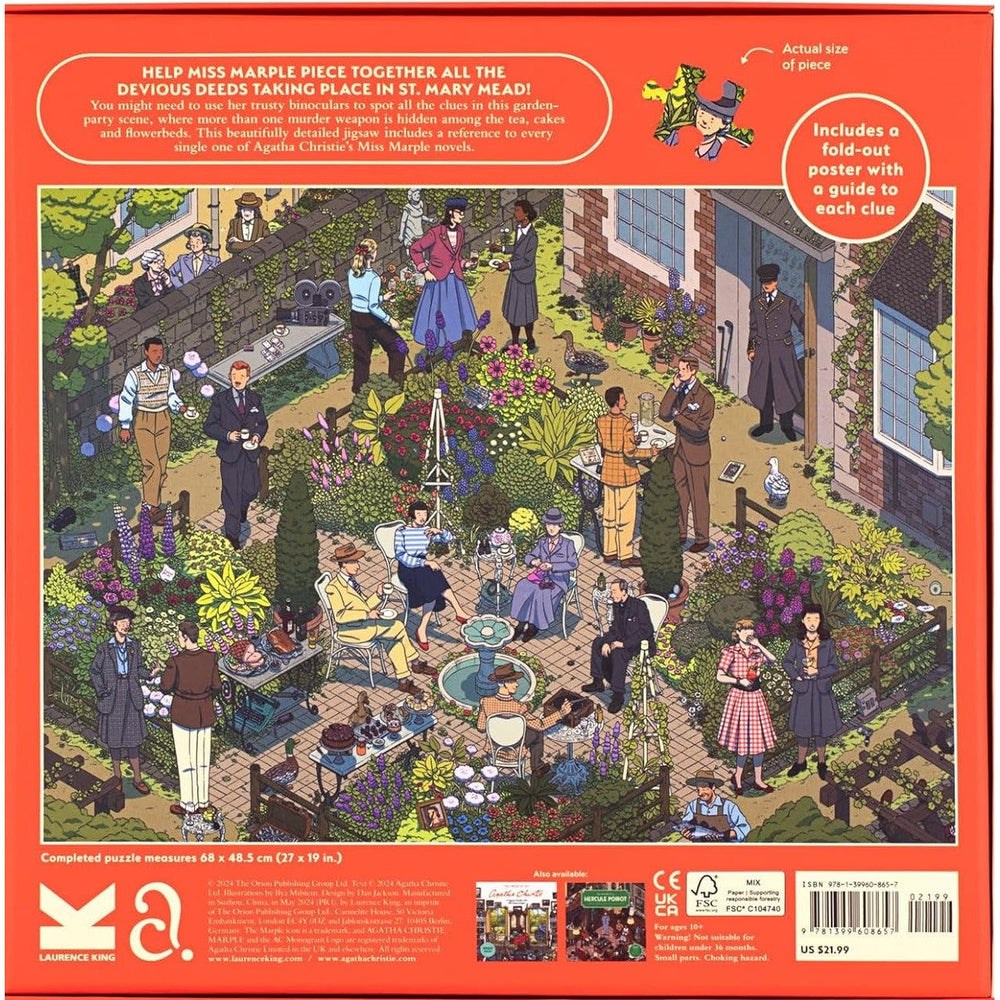 The World of Miss Marple 1000 Piece Jigsaw Puzzle Laurence King (ONLINE ORDER ONLY)