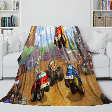 The Adventures Of Chuck And Friends Blanket Flannel Fleece Throw (Online Order Only)