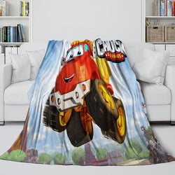 The Adventures Of Chuck And Friends Blanket Flannel Fleece Throw (Online Order Only)