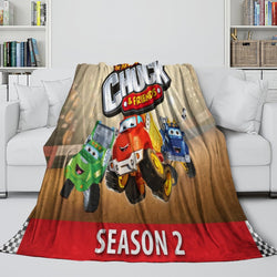 The Adventures Of Chuck And Friends Blanket Flannel Fleece Throw (Online Order Only)