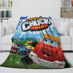 The Adventures Of Chuck And Friends Blanket Flannel Fleece Throw (Online Order Only)