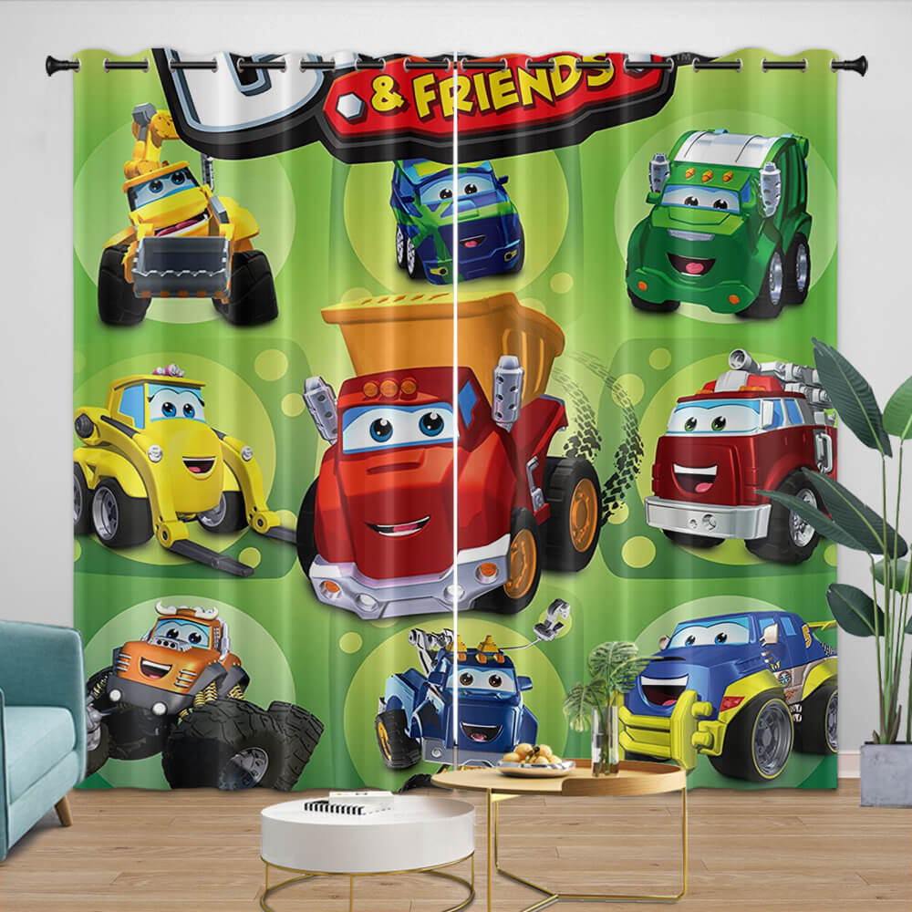 The Adventures Of Chuck And Friends Curtains Blackout Window Drapes (Online Order Only)