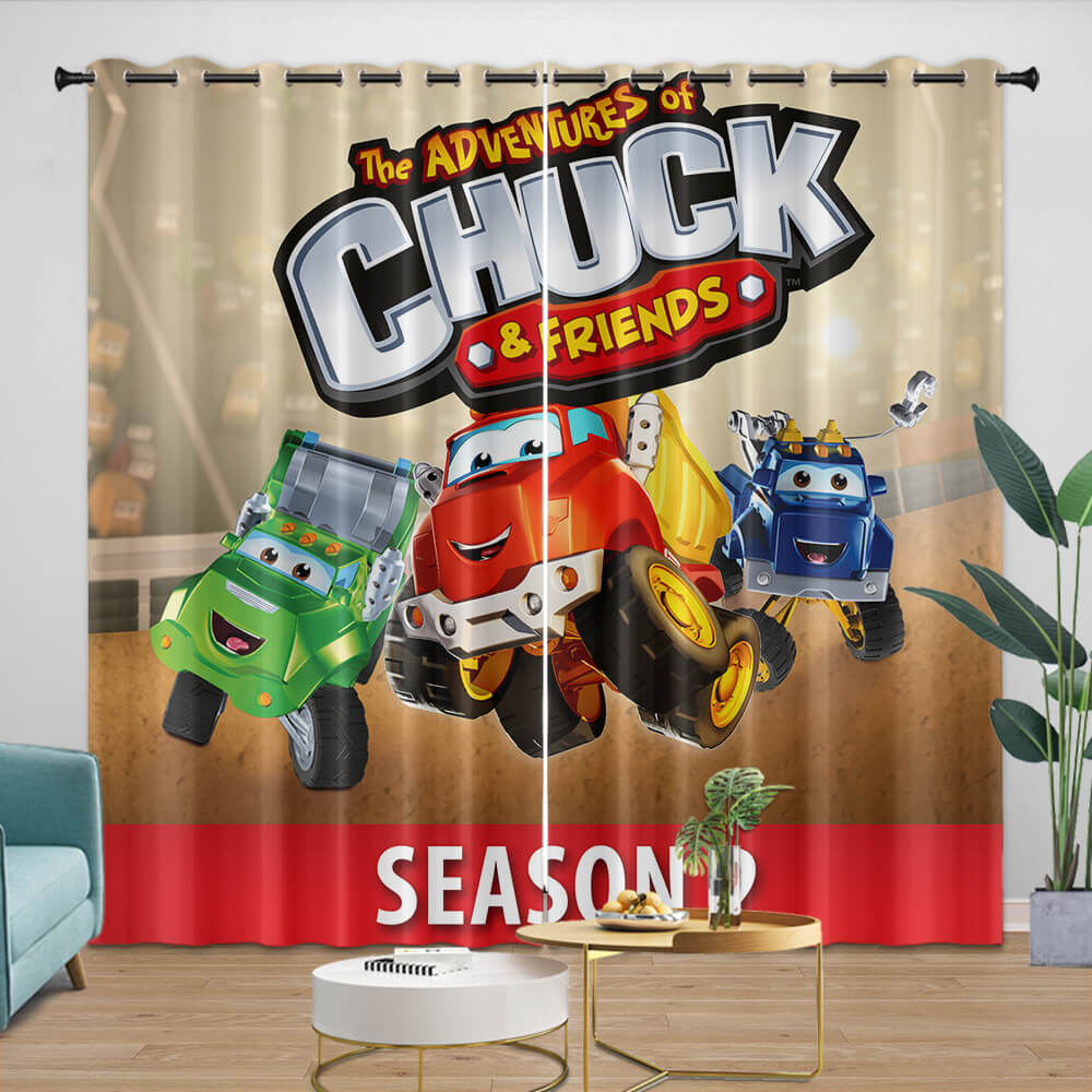 The Adventures Of Chuck And Friends Curtains Blackout Window Drapes (Online Order Only)