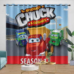 The Adventures Of Chuck And Friends Curtains Blackout Window Drapes (Online Order Only)