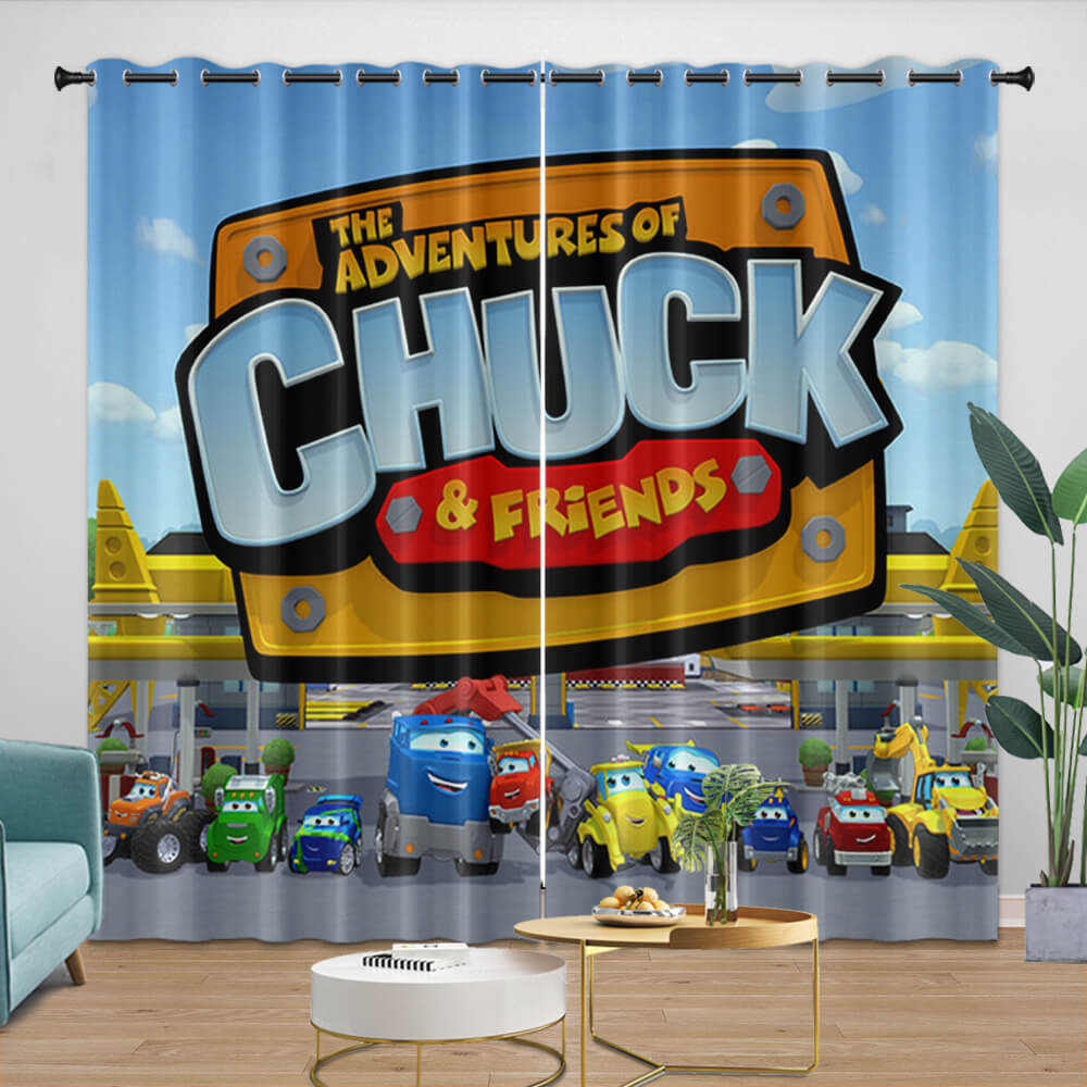 The Adventures Of Chuck And Friends Curtains Blackout Window Drapes (Online Order Only)
