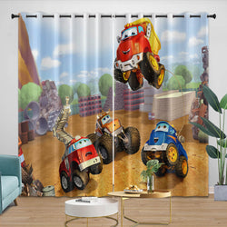 The Adventures Of Chuck And Friends Curtains Blackout Window Drapes (Online Order Only)