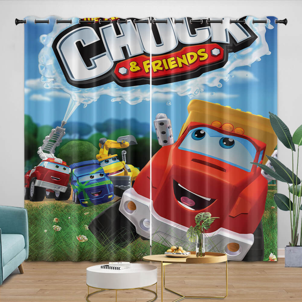 The Adventures Of Chuck And Friends Curtains Blackout Window Drapes (Online Order Only)