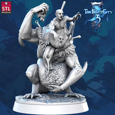 3D Printed STL Miniatures The Alchemical Monstrosity Core Characters The Frost City 3 28 - 32mm War Gaming D&D (Online Only)