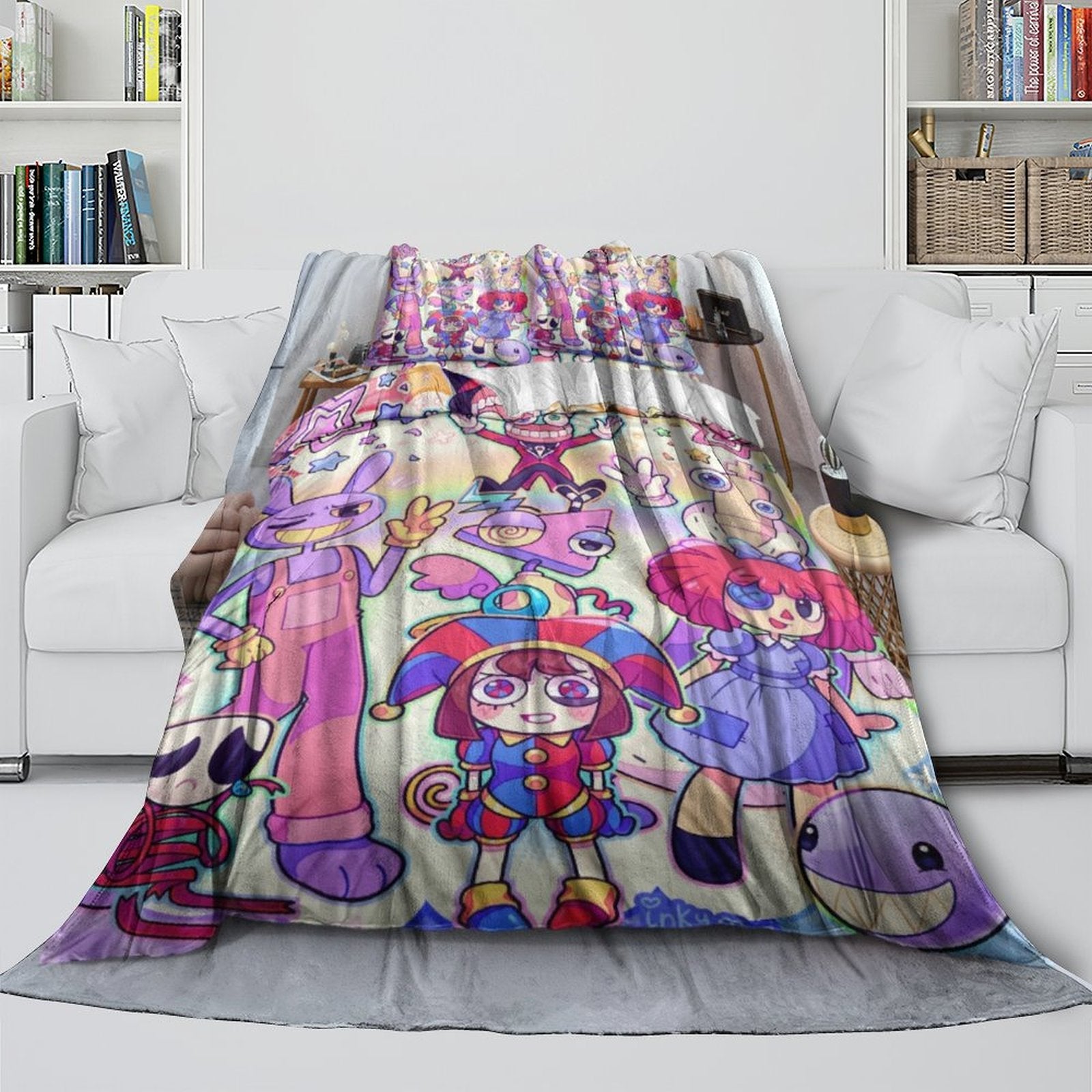 The Amazing Digital Circus Blanket Flannel Fleece Throw Room Decoration (Online Order Only)