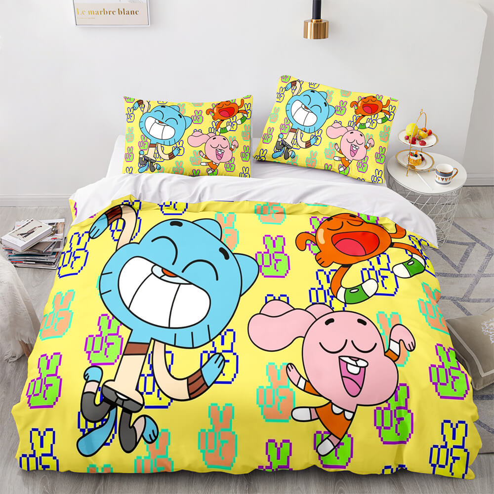 The Amazing World of Gumball Bedding Set Quilt Duvet Cover Bedding Sets (Online Order Only)