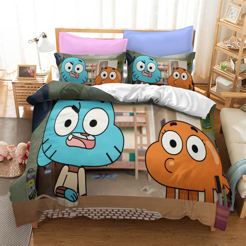 The Amazing World of Gumball Cosplay Bedding Set Duvet Cover Bed Sets (Online Order Only)