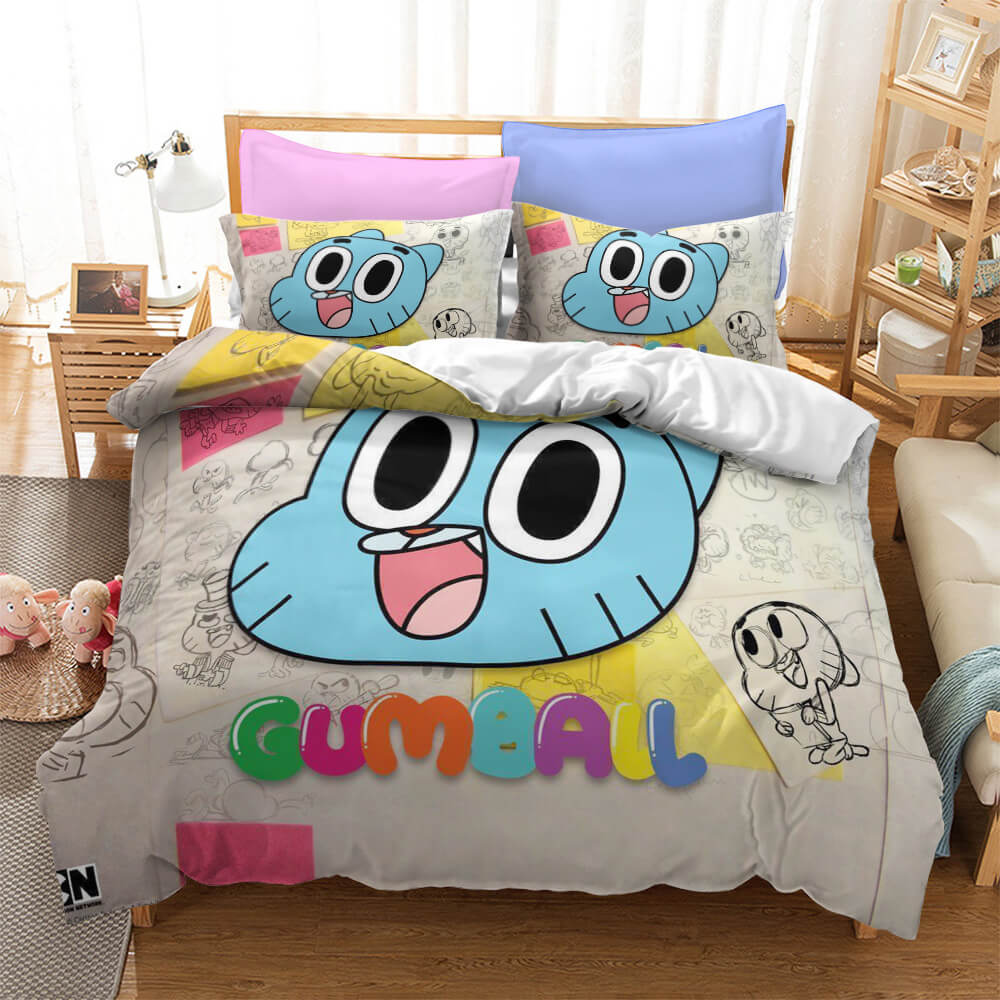 The Amazing World of Gumball Cosplay Bedding Set Duvet Cover Bed Sets (Online Order Only)