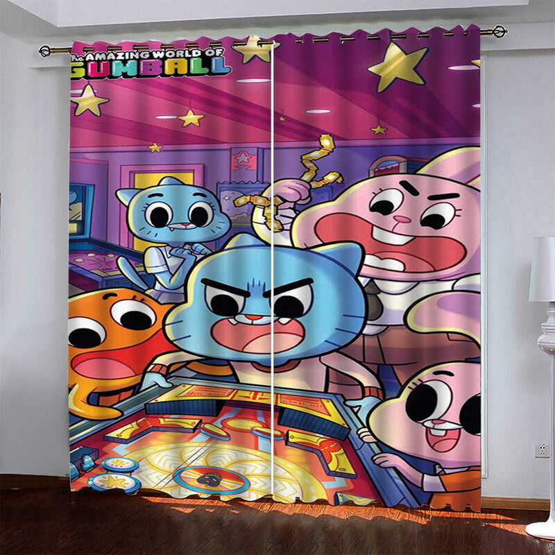 The Amazing World of Gumball Curtains Blackout Window Drapes (Online Order Only)