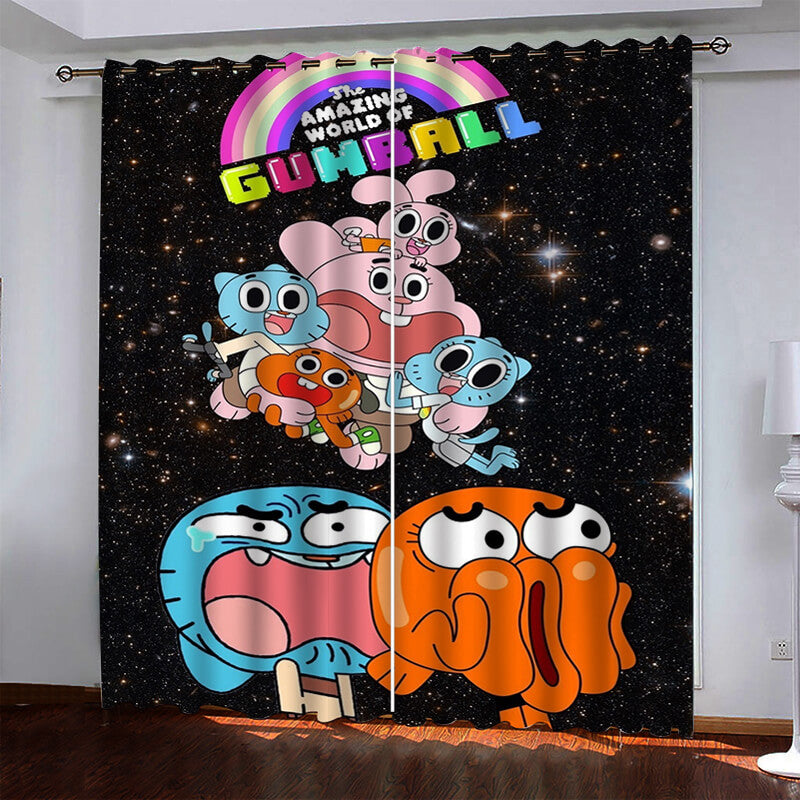 The Amazing World of Gumball Curtains Blackout Window Drapes (Online Order Only)