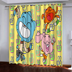 The Amazing World of Gumball Curtains Blackout Window Drapes (Online Order Only)