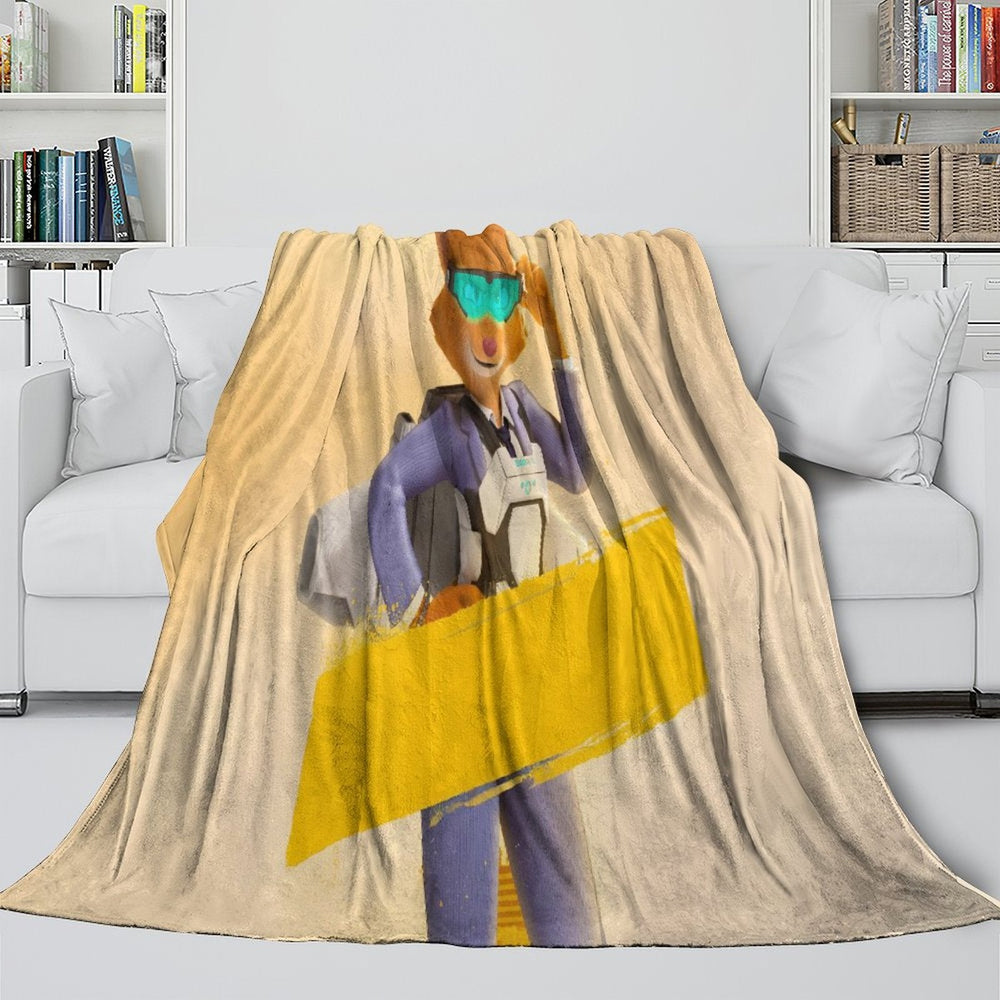 The Bad Guys 2 Blanket Pattern Flannel Throw Room Decoration (ONLINE ORDER ONLY)