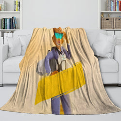The Bad Guys 2 Blanket Pattern Flannel Throw Room Decoration (ONLINE ORDER ONLY)