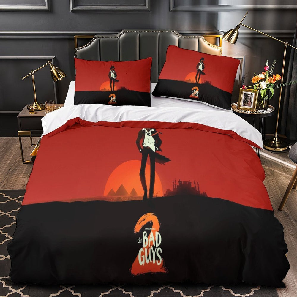 The Bad Guys 2 Duvet Cover Pattern Bedding Set Without Filler (ONLINE ORDER ONLY)