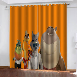The Bad Guys Curtains Cosplay Blackout Window Drapes (Online Order Only)