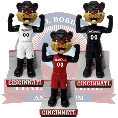 The Bearcat Cincinnati Bearcats Mascot Bobbleheads (ONLINE ORDER ONLY)