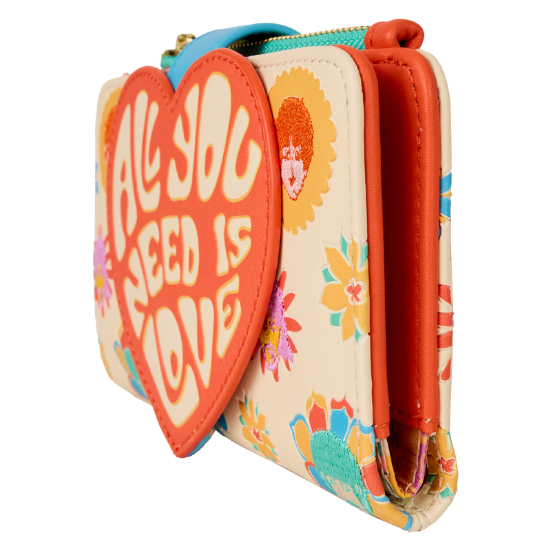 Loungefly The Beatles All You Need Is Love Flap Wallet (Online Order Only)