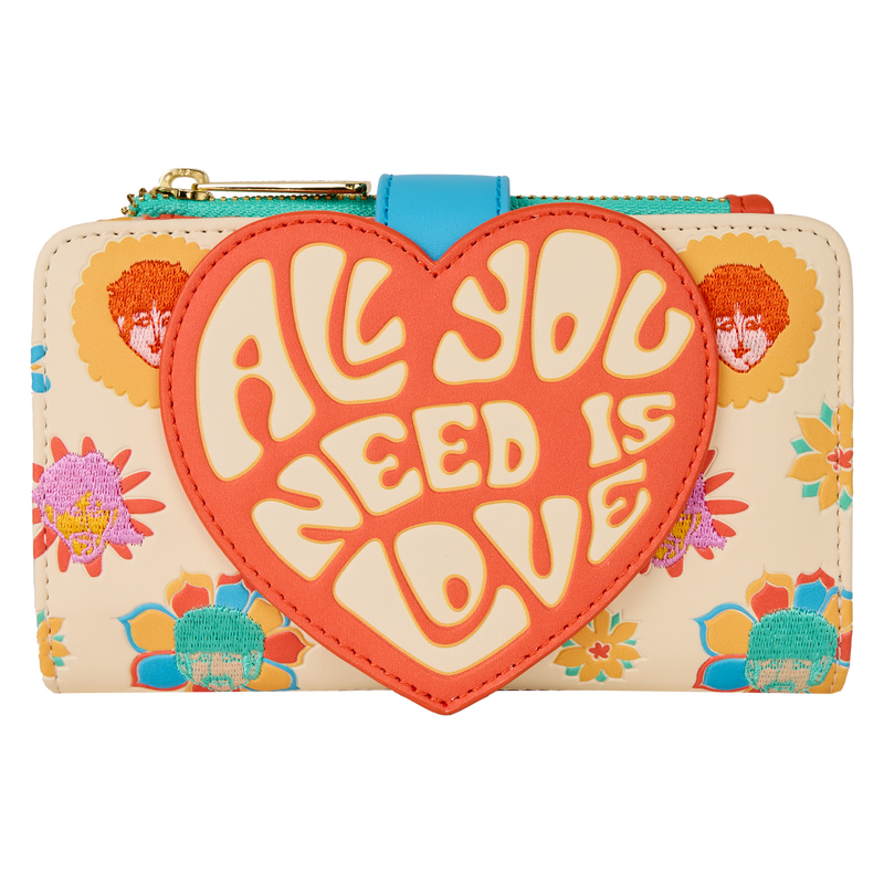 Loungefly The Beatles All You Need Is Love Flap Wallet (Online Order Only)