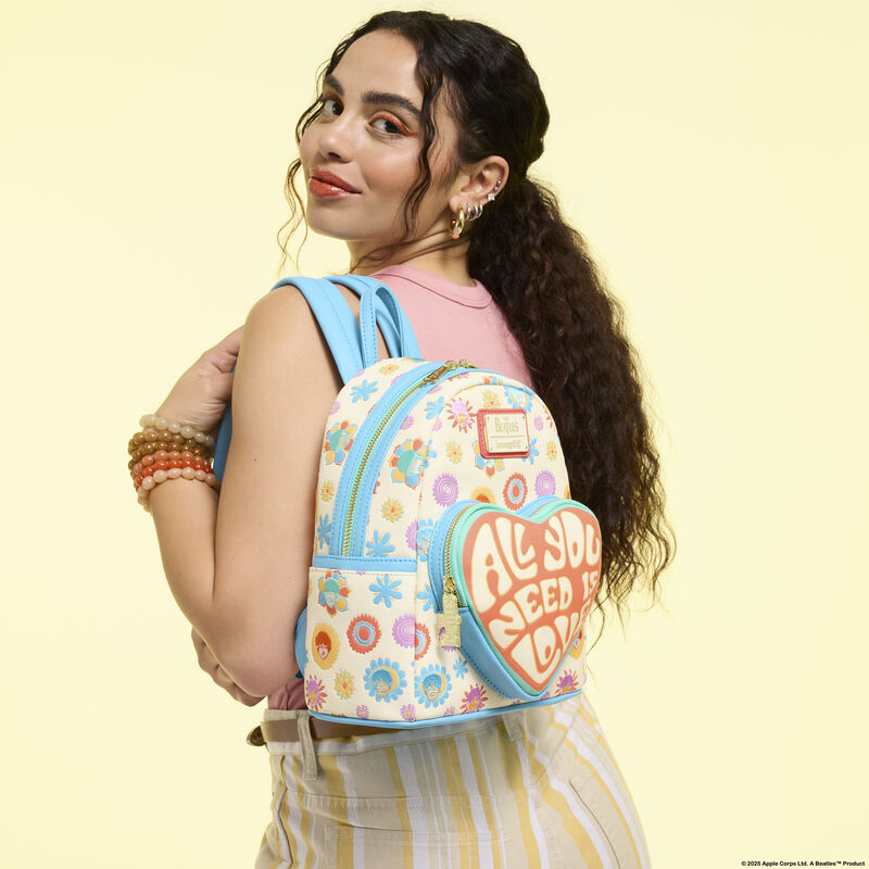 Loungefly The Beatles All You Need Is Love Mini Backpack (Online Order Only)