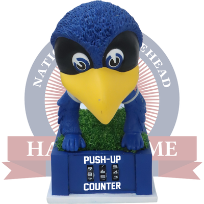 The Bird Air Force Falcons Mascot Push-Up Counter Bobblehead (ONLINE ORDER ONLY)