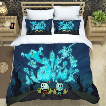 The Cuphead Show Bedding Set Quilt Cover Without Filler (Online Order Only)