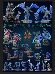 3D Printed Archvillain Games Erevos the Death Dragon The Deathknight Order 28 32mm D&D (Online Only)