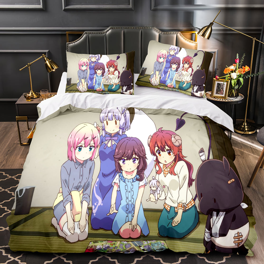 The Demon Girl Next Door 2nd Season Bedding Set Quilt Duvet Cover Bed Sets (Online Order Only)