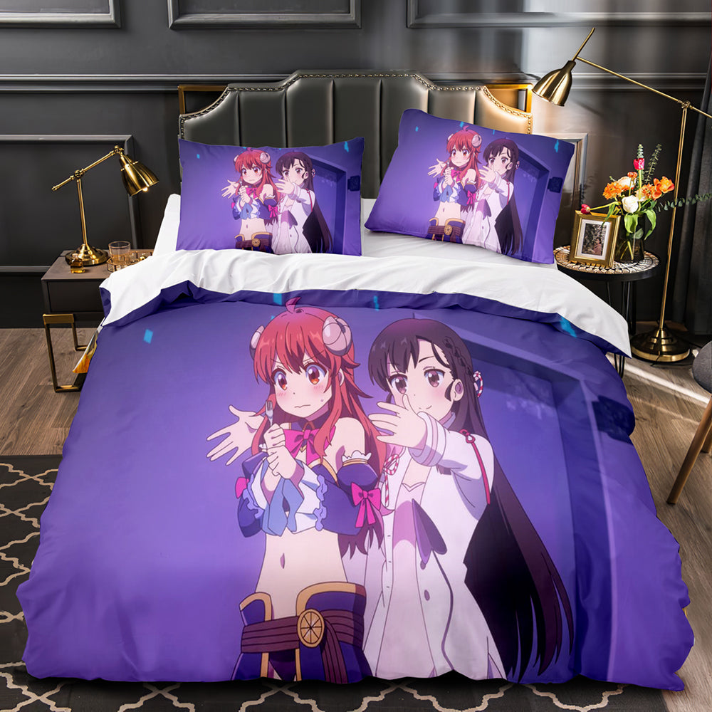 The Demon Girl Next Door 2nd Season Bedding Set Quilt Duvet Cover Bed Sets (Online Order Only)