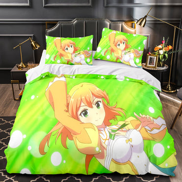 The Demon Girl Next Door Bedding Set Cosplay Quilt Duvet Cover Bed Sets (Online Order Only)