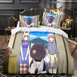 The Demon Girl Next Door Bedding Set Cosplay Quilt Duvet Cover Bed Sets (Online Order Only)
