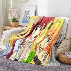 The Demon Girl Next Door Blanket Flannel Fleece Blanket Throw Blanket (Online Order Only)