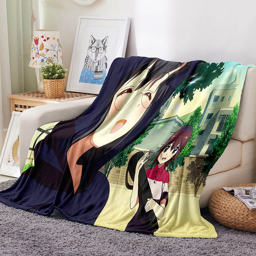The Demon Girl Next Door Blanket Flannel Fleece Blanket Throw Blanket (Online Order Only)