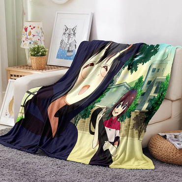 The Demon Girl Next Door Blanket Flannel Fleece Blanket Throw Blanket (Online Order Only)