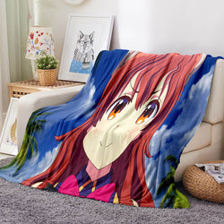 The Demon Girl Next Door Blanket Flannel Fleece Blanket Throw Blanket (Online Order Only)